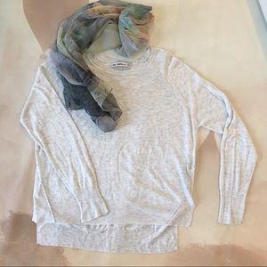 Zara knit light heather grey top